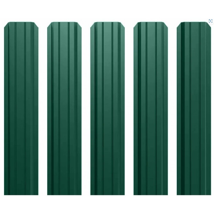 Евроштакетник Классик Зеленый мох (6005) 95 мм