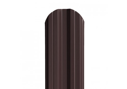 Евроштакетник Норма Цвет Коричневый (8017) 118 мм